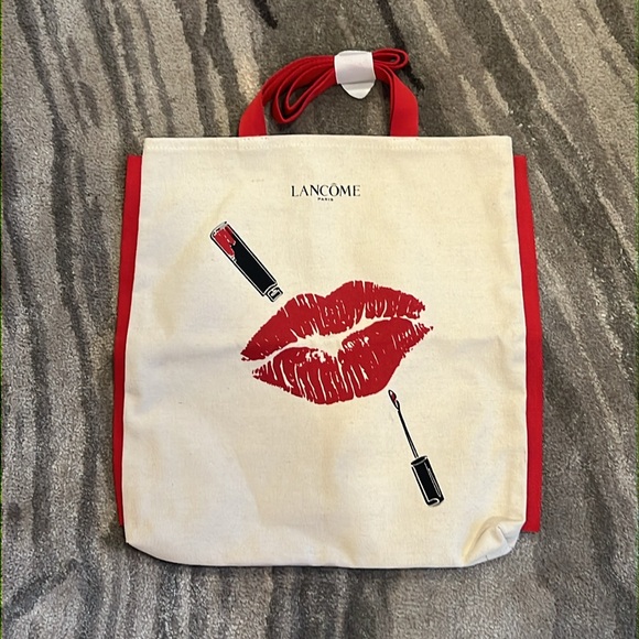 Lancôme Paris Canvas Lip Icon Tote Bag NWT - Picture 4 of 4